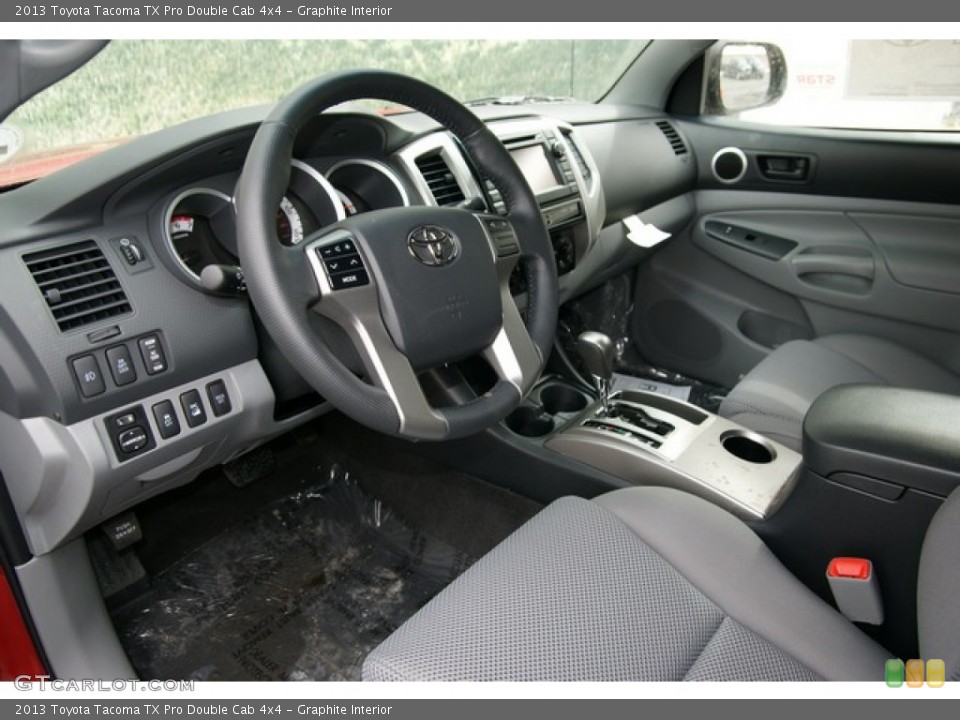 Graphite Interior Photo for the 2013 Toyota Tacoma TX Pro Double Cab 4x4 #77918197