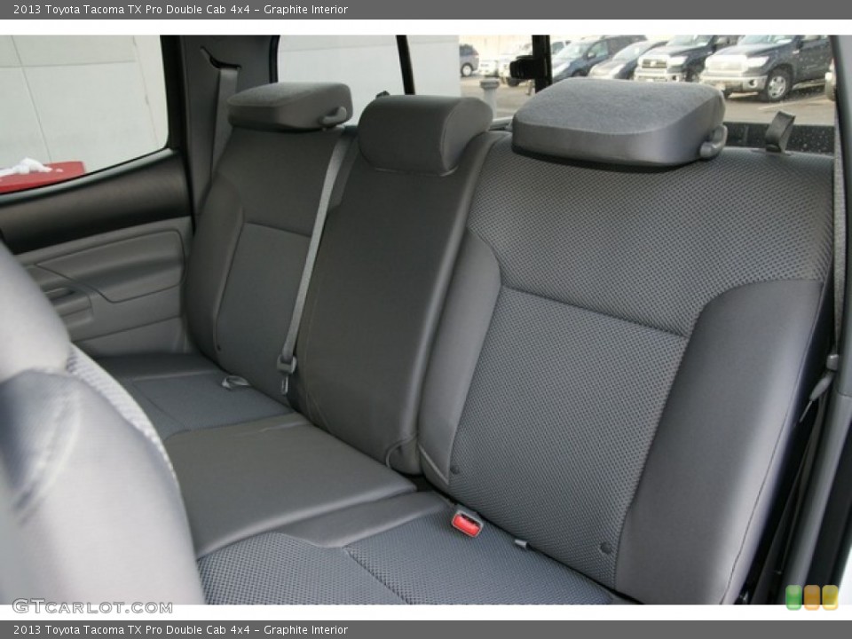 Graphite Interior Rear Seat for the 2013 Toyota Tacoma TX Pro Double Cab 4x4 #77918368