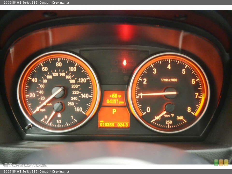 Grey Interior Gauges for the 2009 BMW 3 Series 335i Coupe #77918488