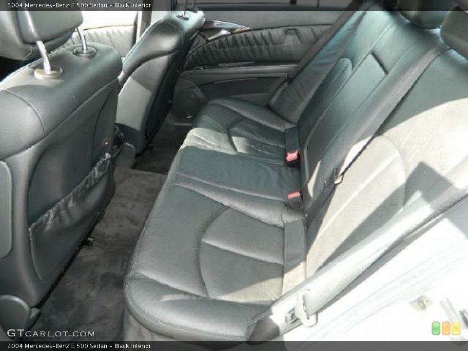 Black Interior Rear Seat for the 2004 Mercedes-Benz E 500 Sedan #77919913