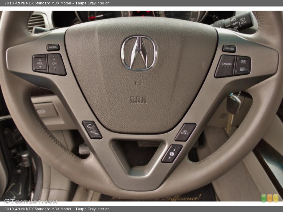 Taupe Gray Interior Controls for the 2010 Acura MDX  #77919922