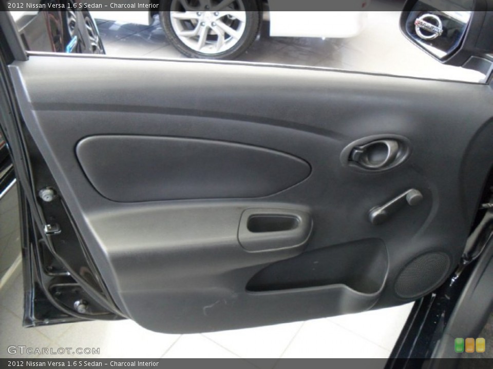 Charcoal Interior Door Panel for the 2012 Nissan Versa 1.6 S Sedan #77920189