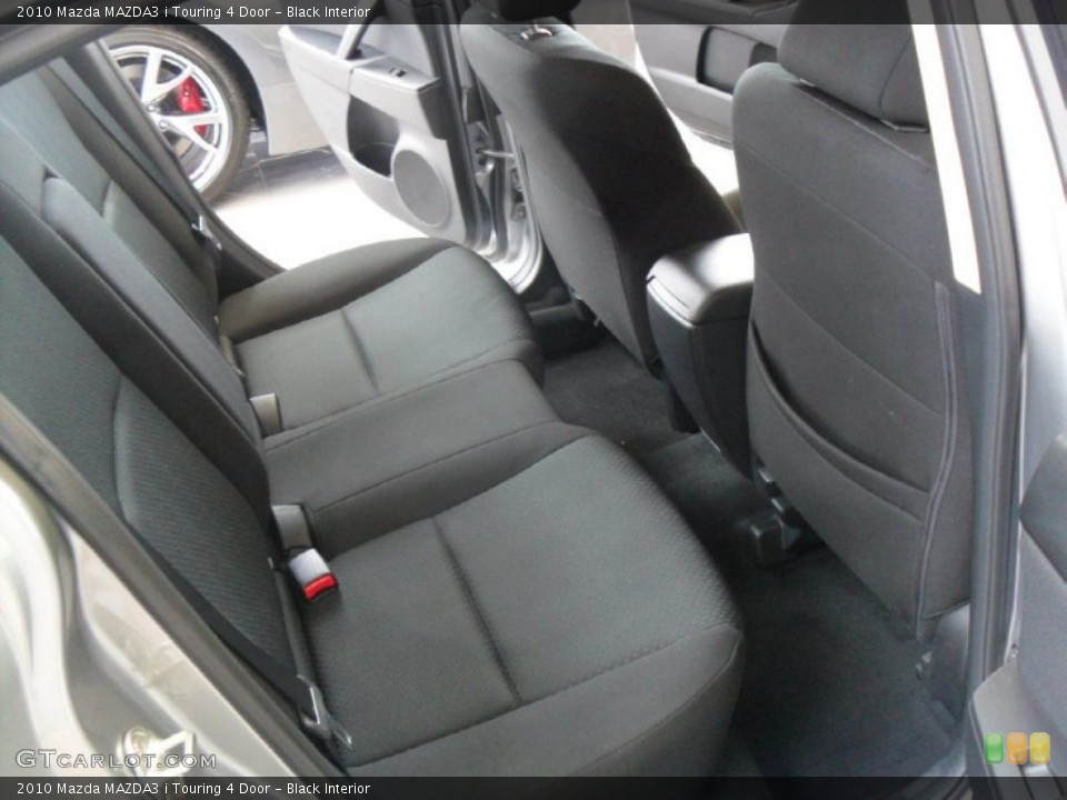 Black Interior Rear Seat for the 2010 Mazda MAZDA3 i Touring 4 Door #77920405