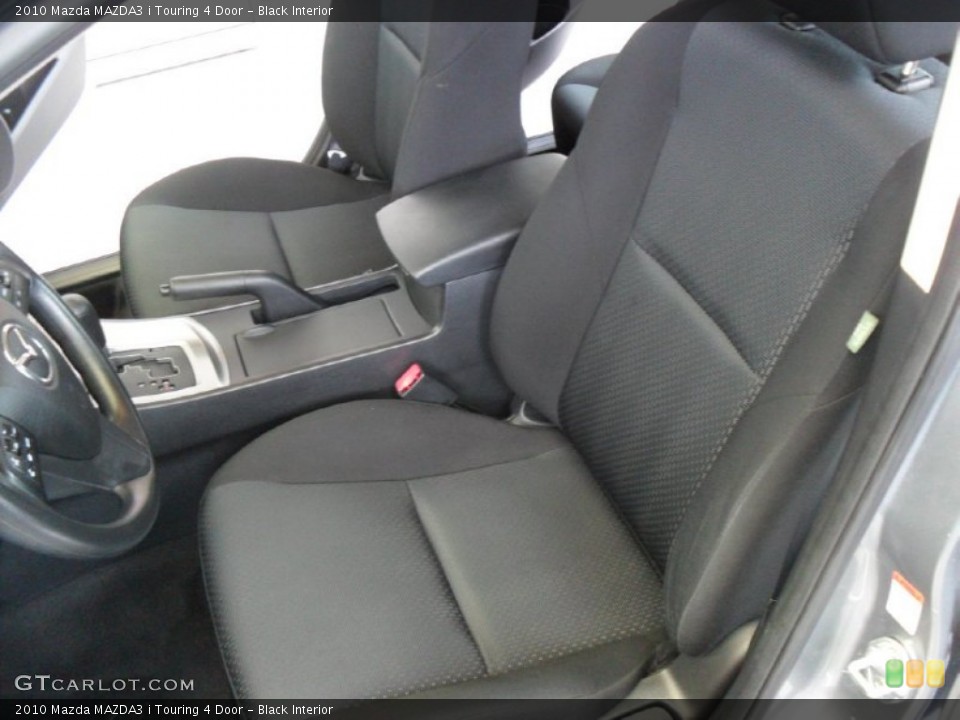 Black Interior Front Seat for the 2010 Mazda MAZDA3 i Touring 4 Door #77920425