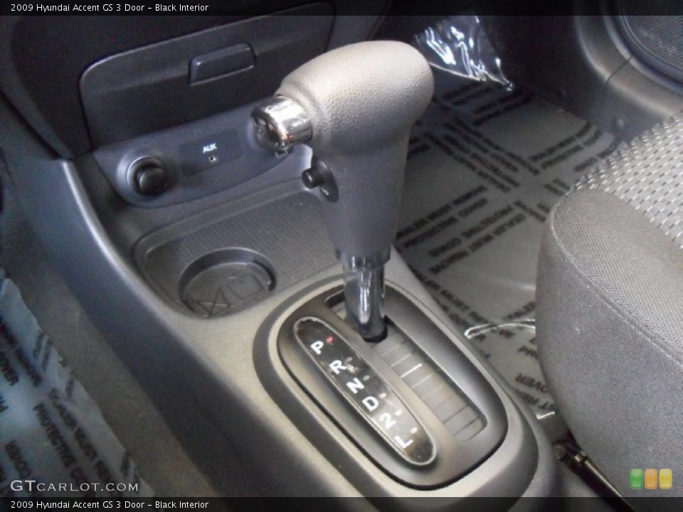 Black Interior Transmission for the 2009 Hyundai Accent GS 3 Door #77920663