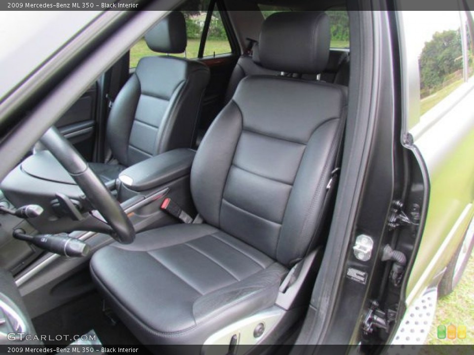 Black Interior Front Seat for the 2009 Mercedes-Benz ML 350 #77920678