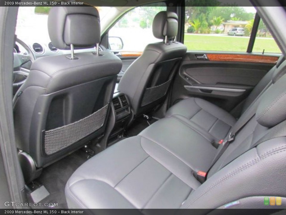 Black Interior Rear Seat for the 2009 Mercedes-Benz ML 350 #77920687