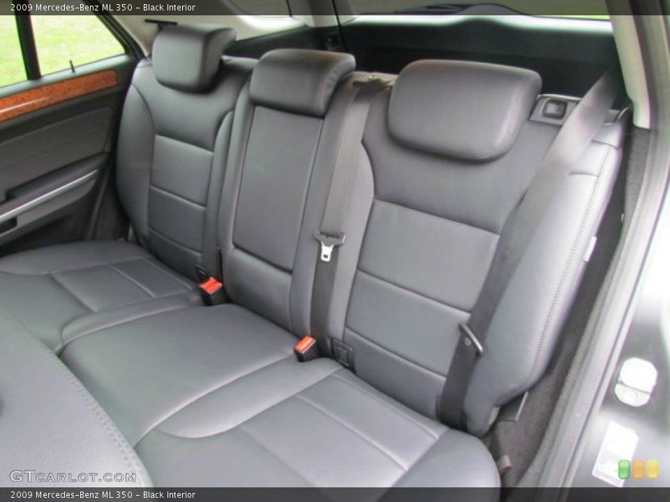 Black Interior Rear Seat for the 2009 Mercedes-Benz ML 350 #77920699