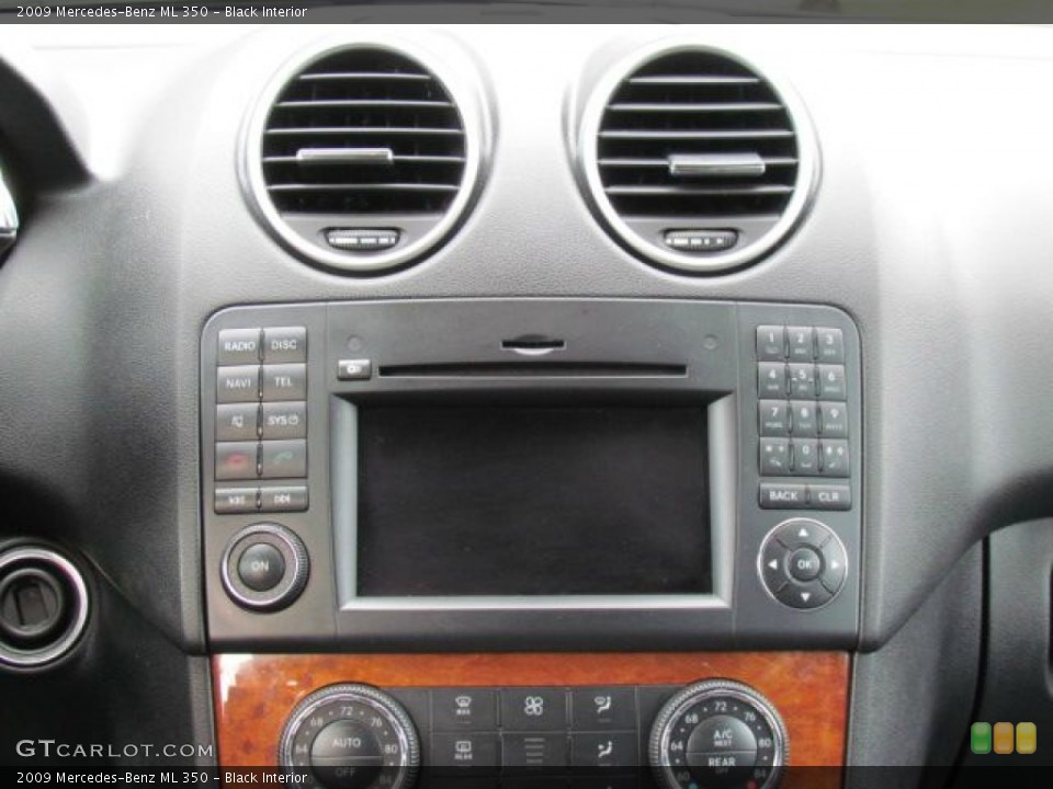 Black Interior Controls for the 2009 Mercedes-Benz ML 350 #77920849