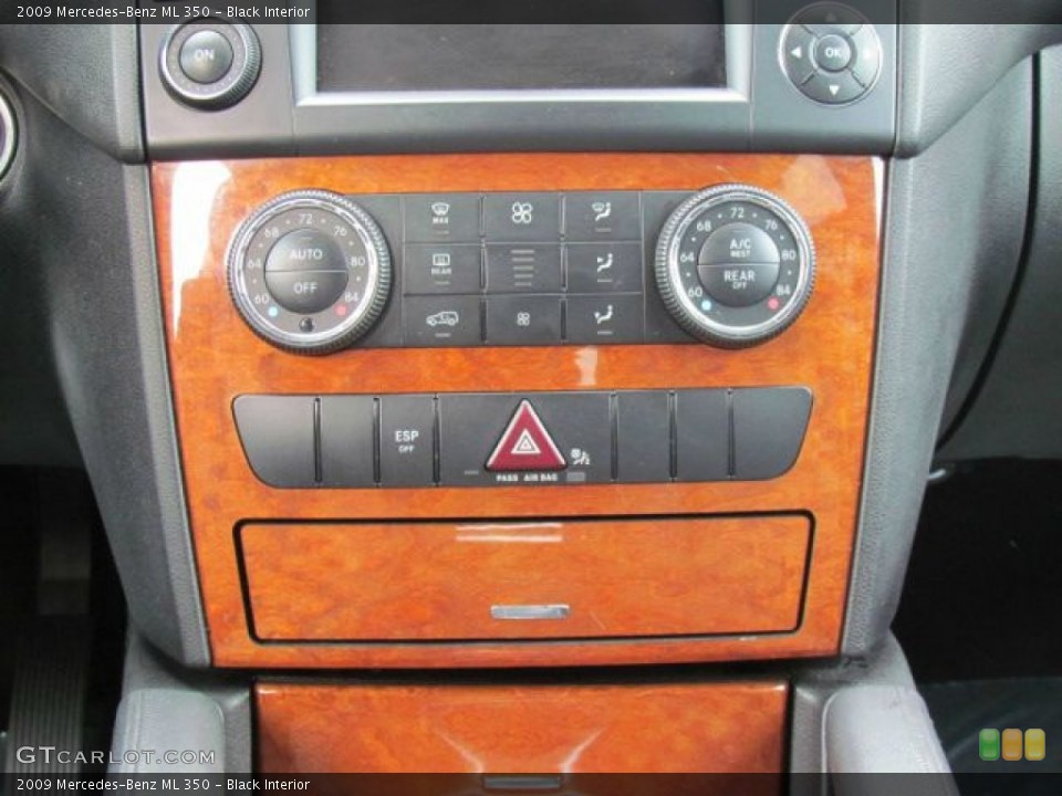 Black Interior Controls for the 2009 Mercedes-Benz ML 350 #77920861