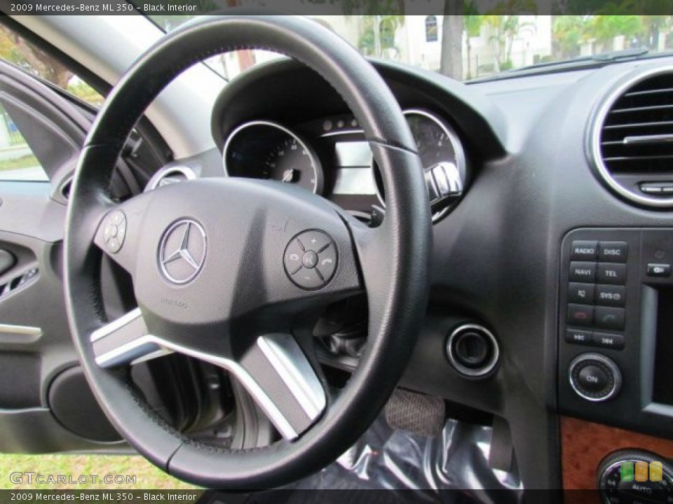 Black Interior Steering Wheel for the 2009 Mercedes-Benz ML 350 #77920903