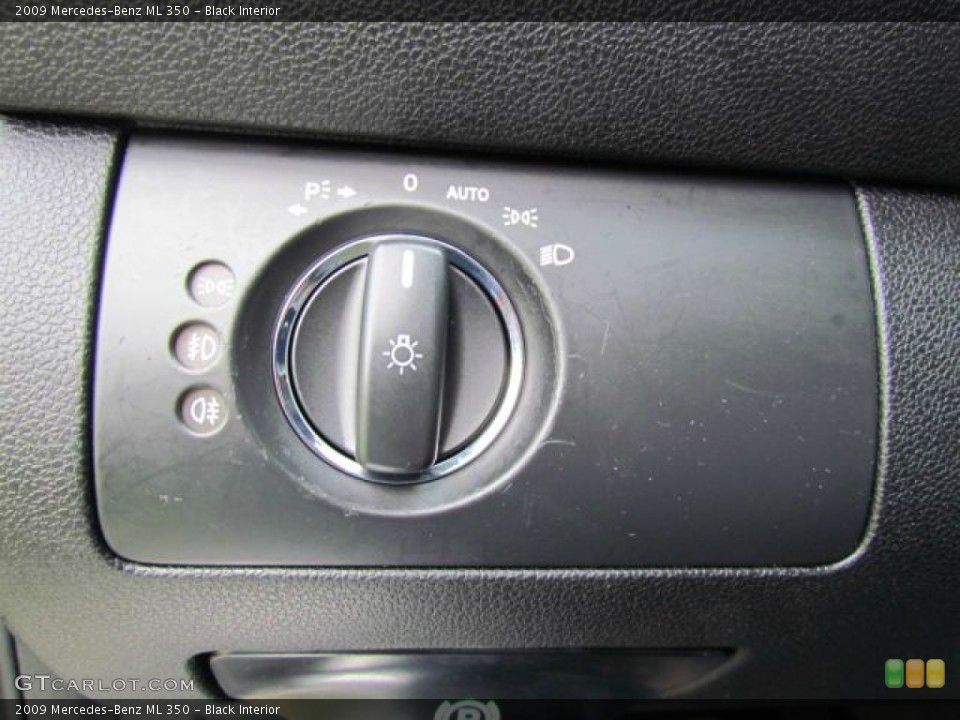 Black Interior Controls for the 2009 Mercedes-Benz ML 350 #77920989
