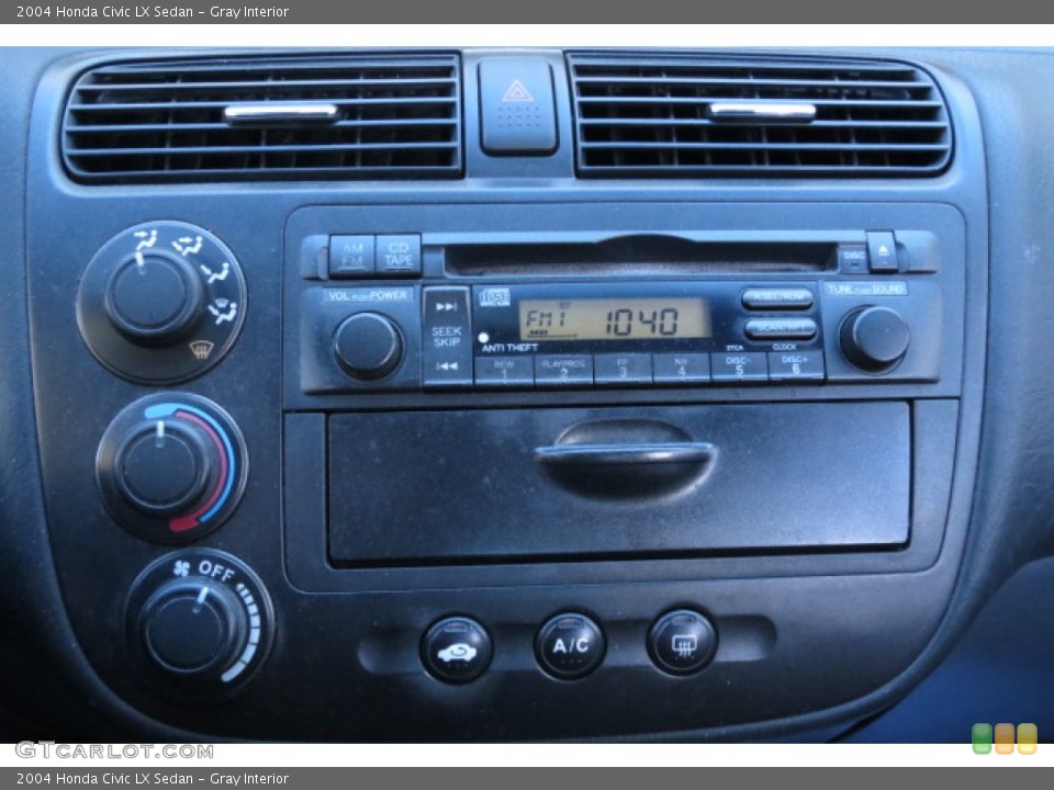 Gray Interior Controls for the 2004 Honda Civic LX Sedan #77921623