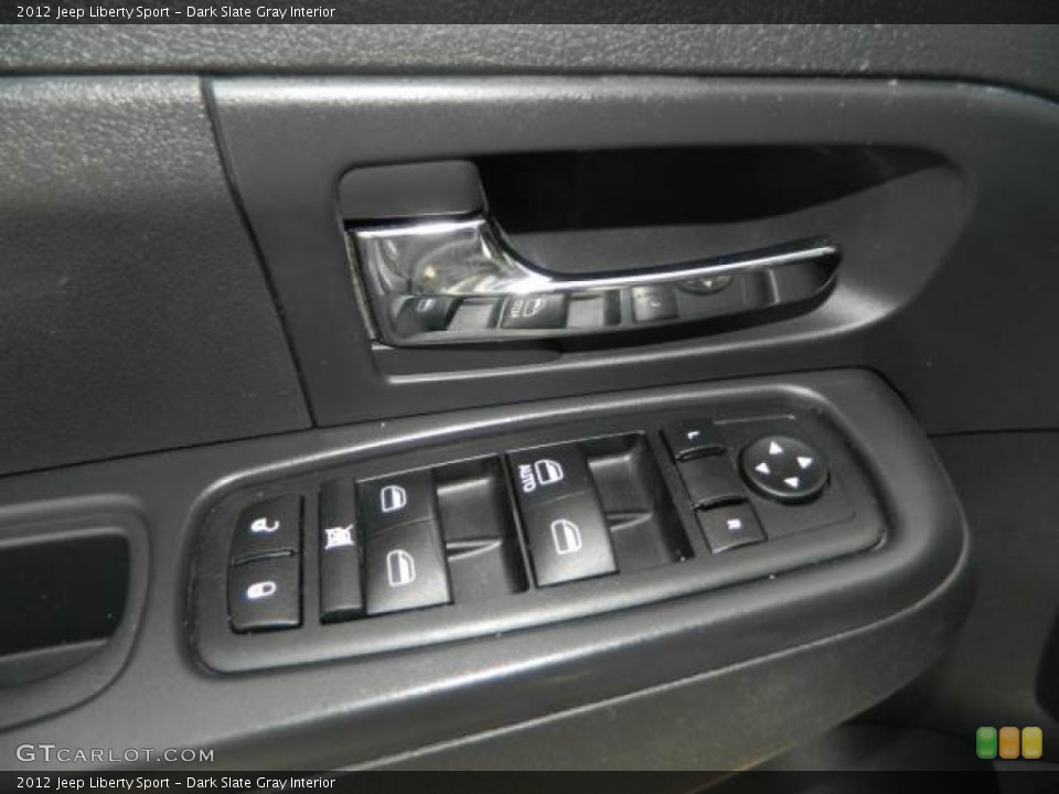 Dark Slate Gray Interior Controls for the 2012 Jeep Liberty Sport #77921895