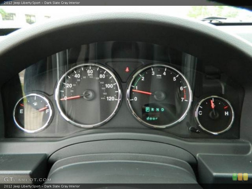 Dark Slate Gray Interior Gauges for the 2012 Jeep Liberty Sport #77921905