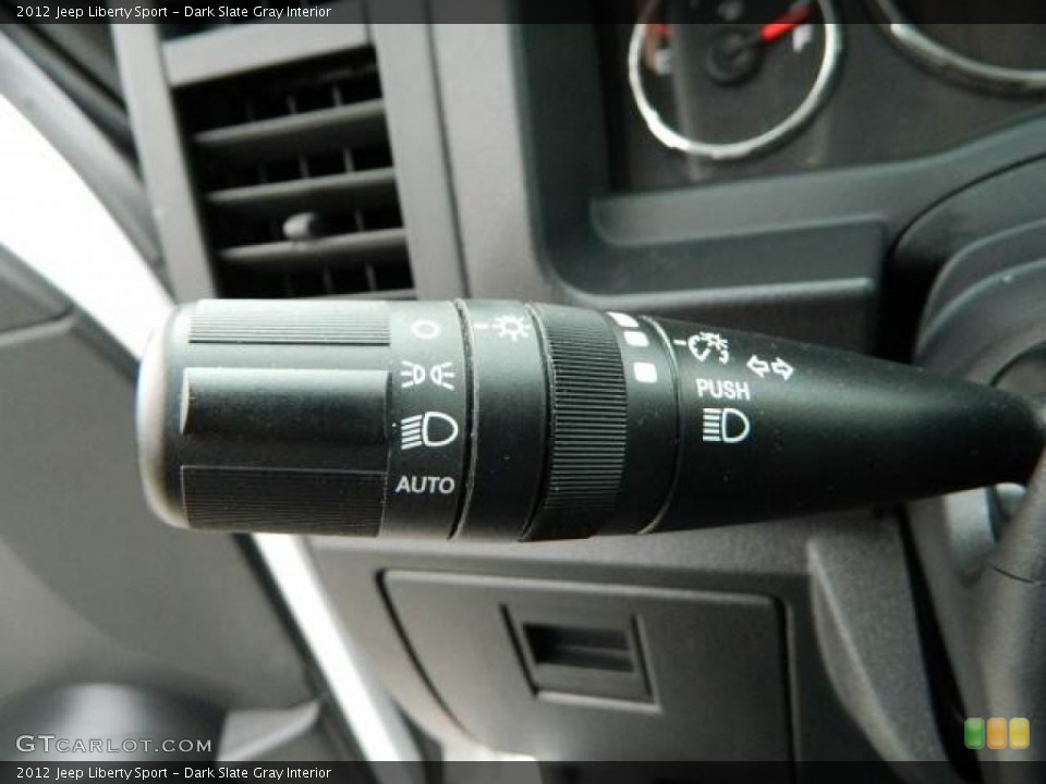 Dark Slate Gray Interior Controls for the 2012 Jeep Liberty Sport #77921936