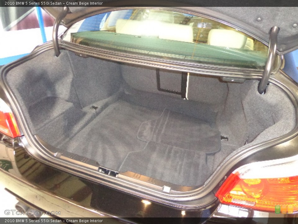 Cream Beige Interior Trunk for the 2010 BMW 5 Series 550i Sedan #77922631