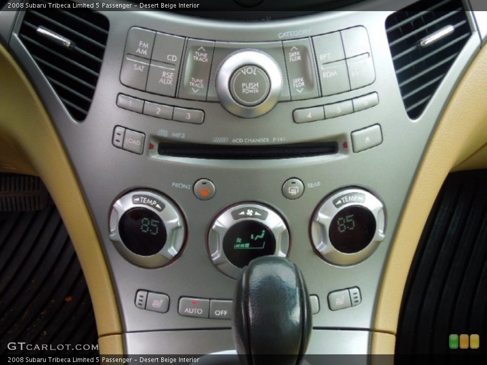 Desert Beige Interior Controls for the 2008 Subaru Tribeca Limited 5 Passenger #77923330