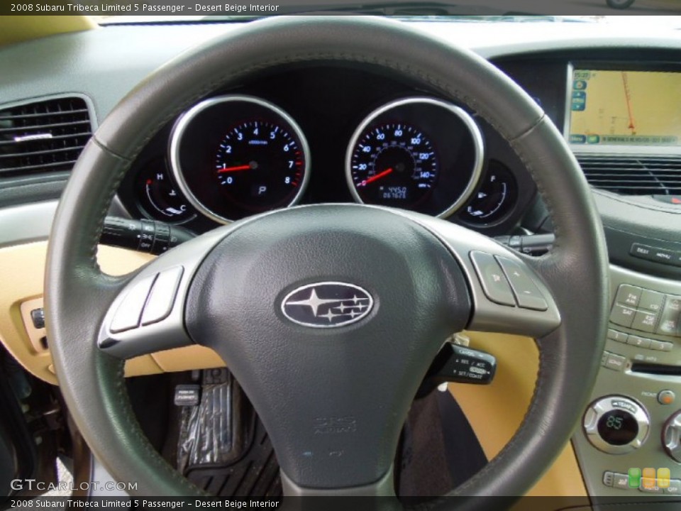 Desert Beige Interior Steering Wheel for the 2008 Subaru Tribeca Limited 5 Passenger #77923360