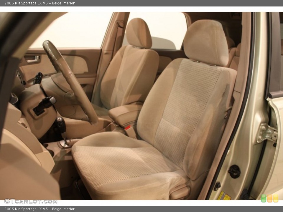 Beige Interior Front Seat for the 2006 Kia Sportage LX V6 #77925236