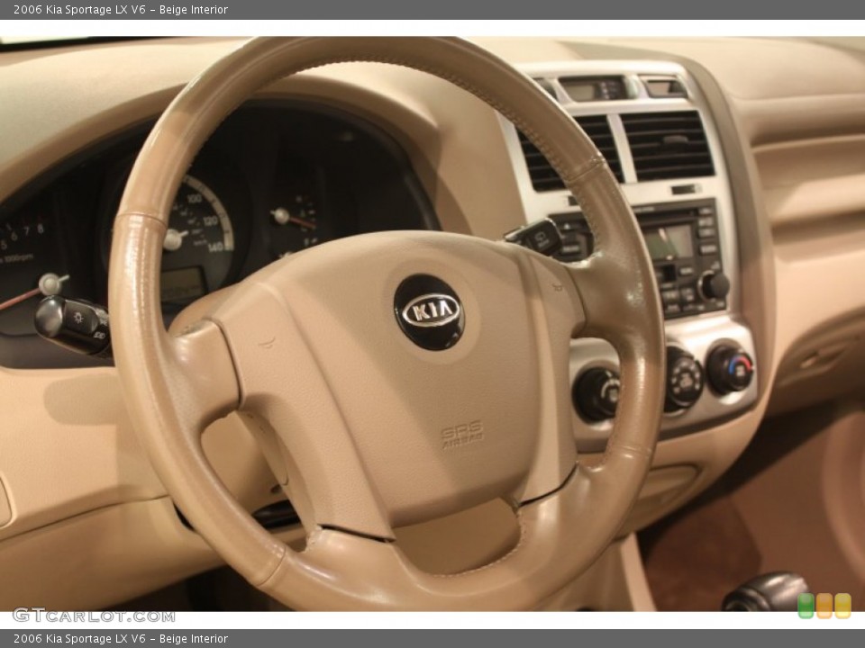 Beige Interior Steering Wheel for the 2006 Kia Sportage LX V6 #77925259