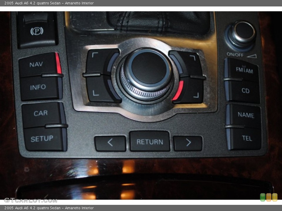 Amaretto Interior Controls for the 2005 Audi A6 4.2 quattro Sedan #77927280