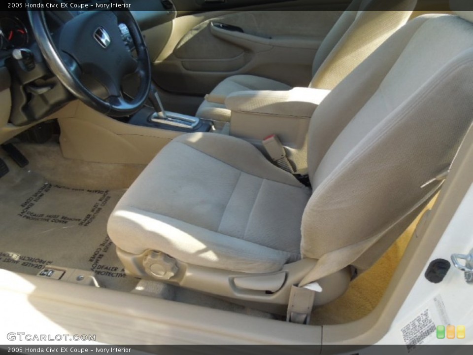 Ivory Interior Front Seat for the 2005 Honda Civic EX Coupe #77928663