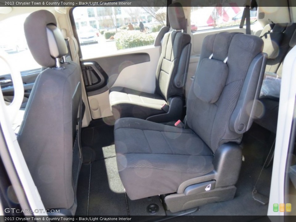 Black/Light Graystone Interior Rear Seat for the 2013 Chrysler Town & Country Touring #77928867