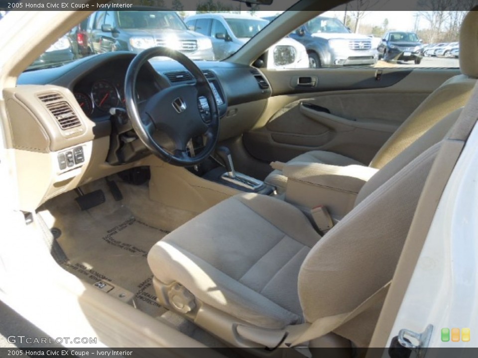 Ivory Interior Prime Interior for the 2005 Honda Civic EX Coupe #77928885