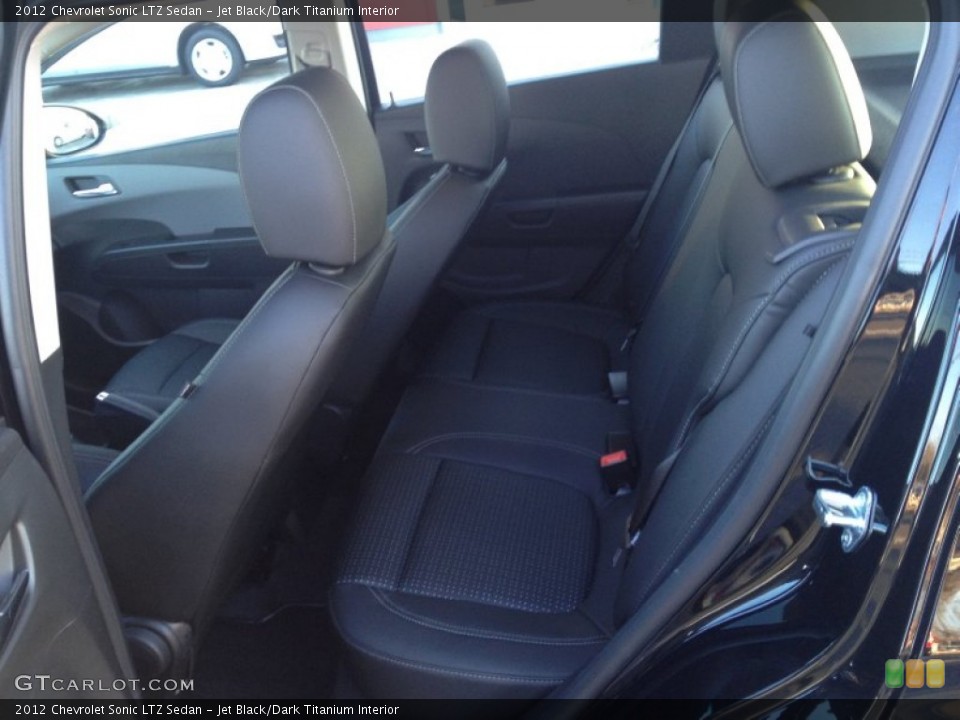 Jet Black/Dark Titanium Interior Rear Seat for the 2012 Chevrolet Sonic LTZ Sedan #77929581
