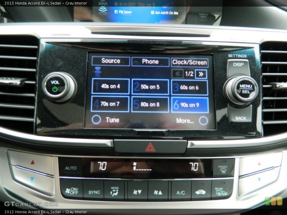 Gray Interior Controls for the 2013 Honda Accord EX-L Sedan #77930215