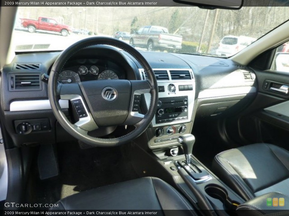 Dark Charcoal/Ice Blue Alcantara Interior Dashboard for the 2009 Mercury Milan I4 Appearance Package #77930586