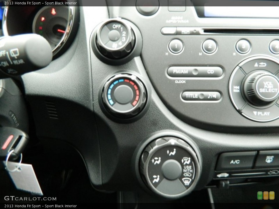 Sport Black Interior Controls for the 2013 Honda Fit Sport #77931237