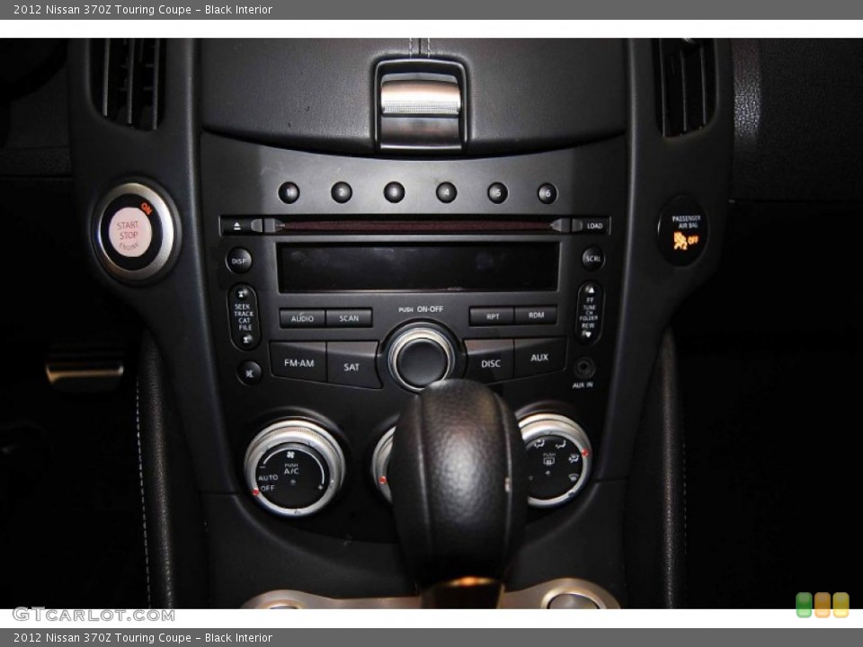 Black Interior Controls for the 2012 Nissan 370Z Touring Coupe #77931498