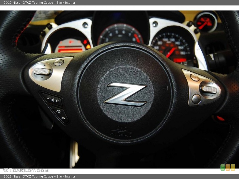 Black Interior Steering Wheel for the 2012 Nissan 370Z Touring Coupe #77931545