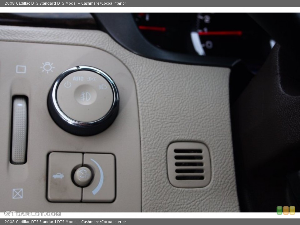 Cashmere/Cocoa Interior Controls for the 2008 Cadillac DTS  #77933349