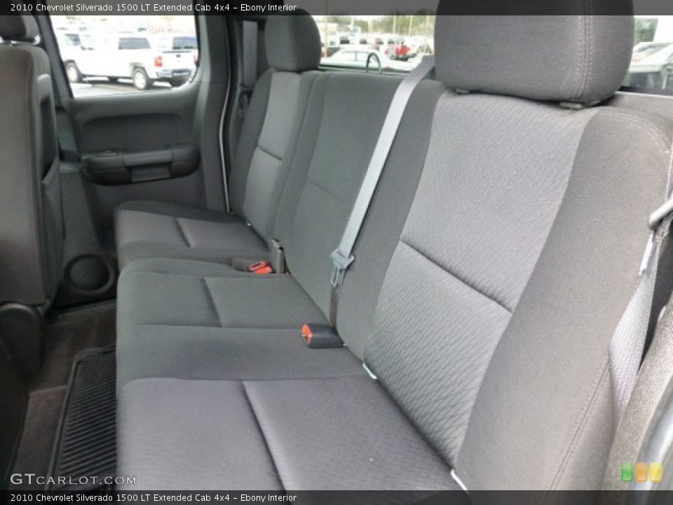 Ebony Interior Rear Seat for the 2010 Chevrolet Silverado 1500 LT Extended Cab 4x4 #77934147