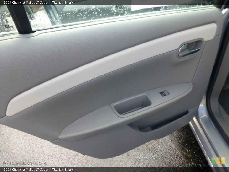 Titanium Interior Door Panel for the 2009 Chevrolet Malibu LT Sedan #77934598