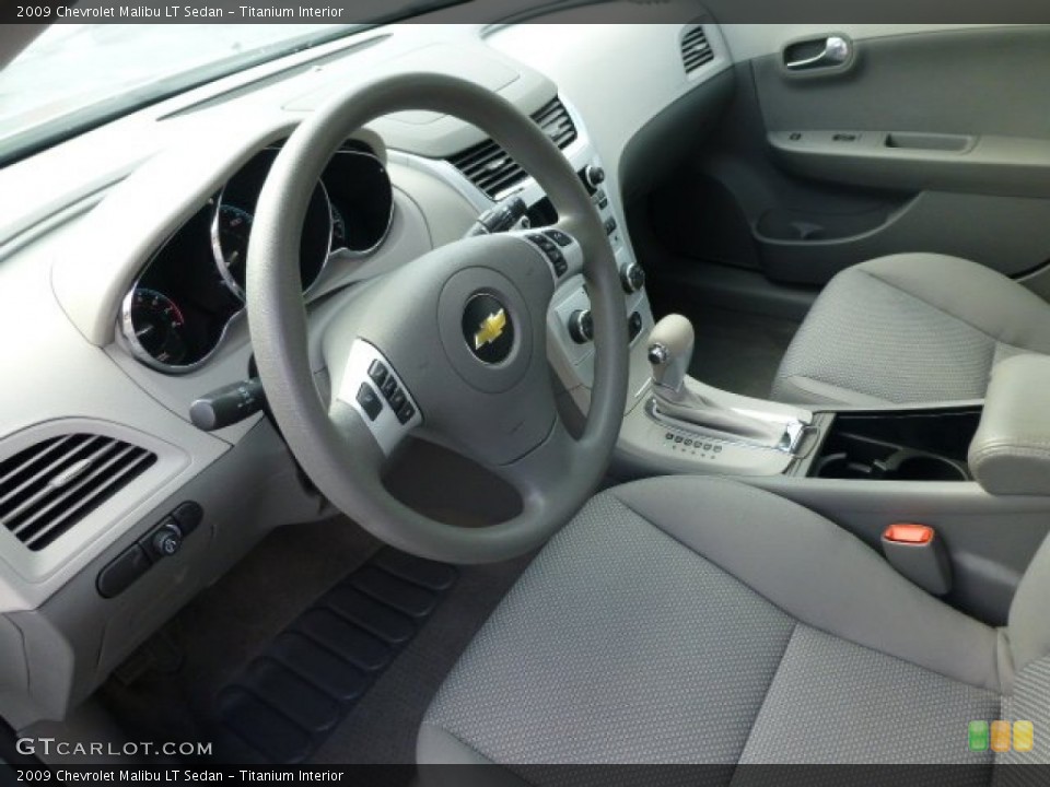Titanium Interior Prime Interior for the 2009 Chevrolet Malibu LT Sedan #77934642