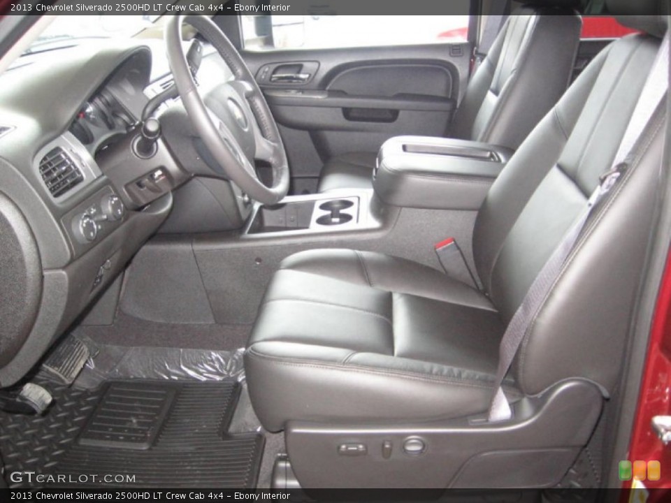 Ebony Interior Front Seat for the 2013 Chevrolet Silverado 2500HD LT Crew Cab 4x4 #77934859
