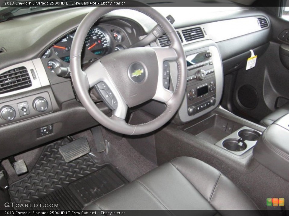 Ebony Interior Prime Interior for the 2013 Chevrolet Silverado 2500HD LT Crew Cab 4x4 #77934890