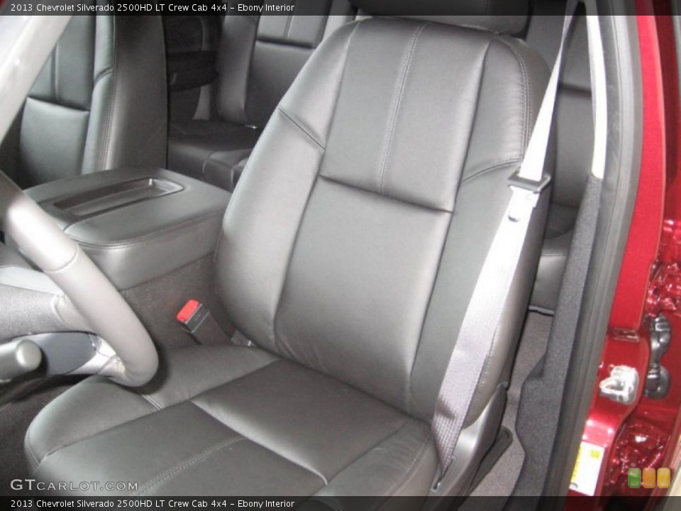 Ebony Interior Front Seat for the 2013 Chevrolet Silverado 2500HD LT Crew Cab 4x4 #77934912