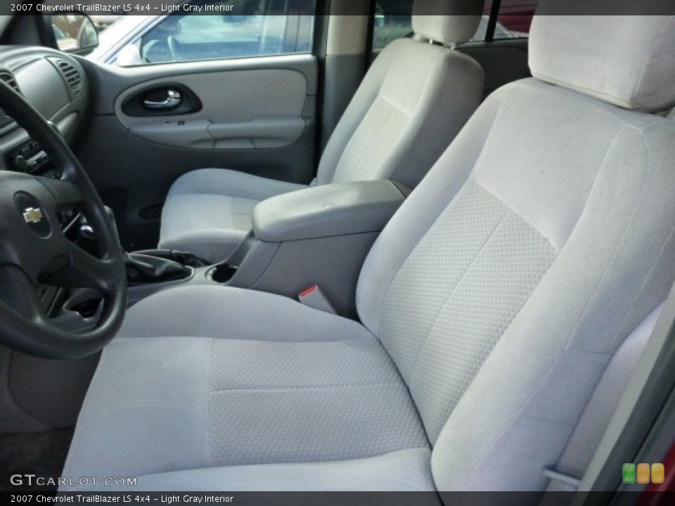 Light Gray Interior Front Seat for the 2007 Chevrolet TrailBlazer LS 4x4 #77936115