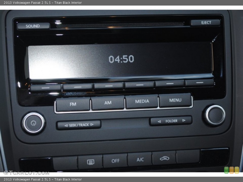 Titan Black Interior Audio System for the 2013 Volkswagen Passat 2.5L S #77936313