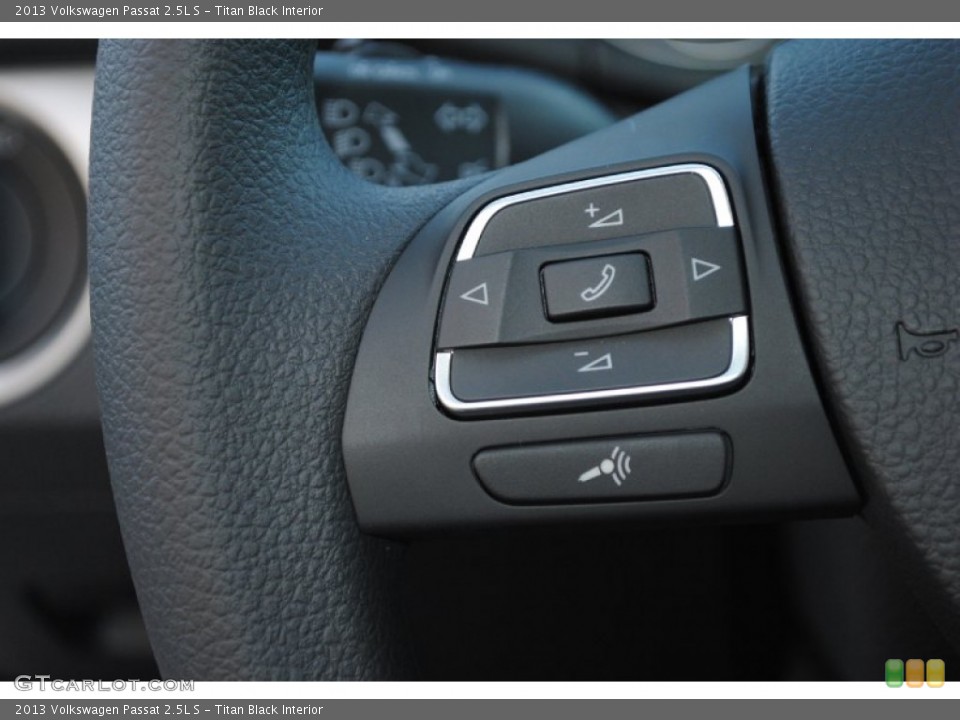 Titan Black Interior Controls for the 2013 Volkswagen Passat 2.5L S #77936333
