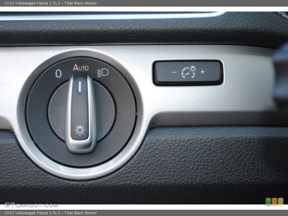 Titan Black Interior Controls for the 2013 Volkswagen Passat 2.5L S #77936352