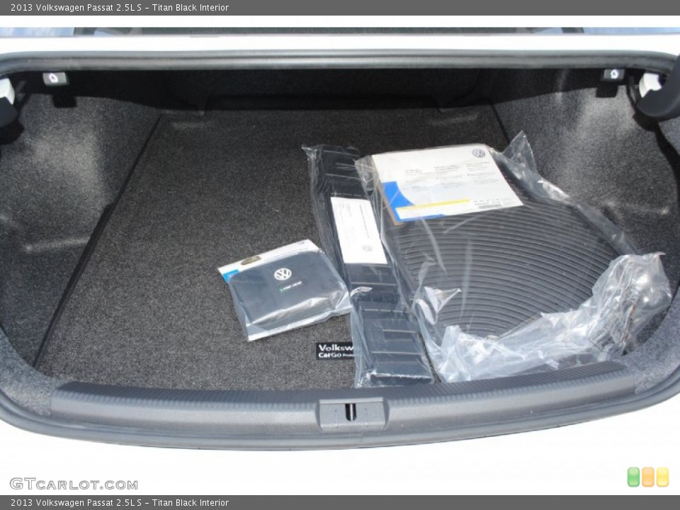 Titan Black Interior Trunk for the 2013 Volkswagen Passat 2.5L S #77936518