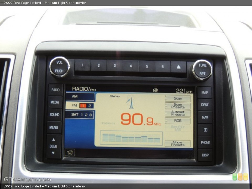 Medium Light Stone Interior Audio System for the 2009 Ford Edge Limited #77937231