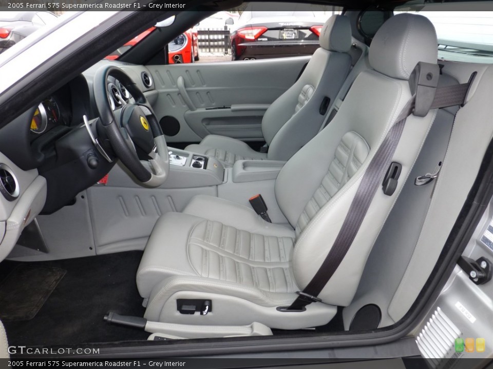 Grey Interior Front Seat for the 2005 Ferrari 575 Superamerica Roadster F1 #77937252