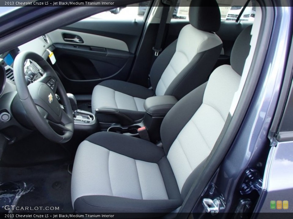 Jet Black/Medium Titanium Interior Front Seat for the 2013 Chevrolet Cruze LS #77937585